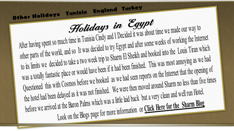 Other Holidays   Tunisia    England   Turkey